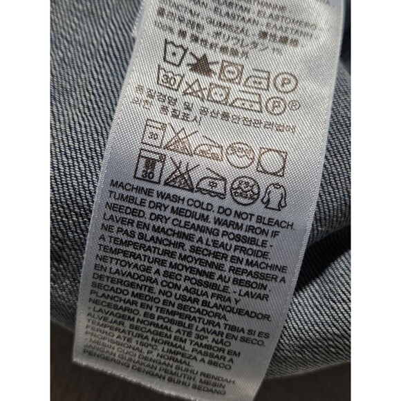 Levi’s Womens Medium Blue Trucker Denim Jacket Fitted with Stretch Button - Picture 6 of 8